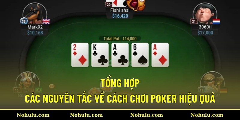 Tổng hợp các nguyên tắc về cách chơi Poker hiệu quả