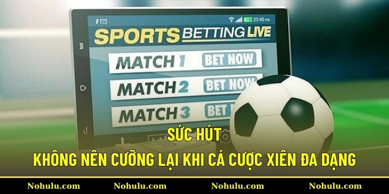 Sức hút không nên cưỡng lại khi cá cược xiên đa dạng